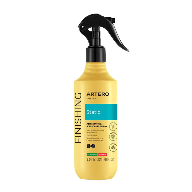 Artero Static anti-static texturizing spray, 300ml - Антистатический и придающий объем спрей для стрижки ножницами
